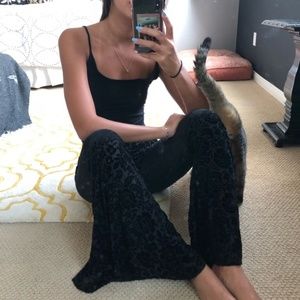 Brandy Melville Velvet Bell Bottoms